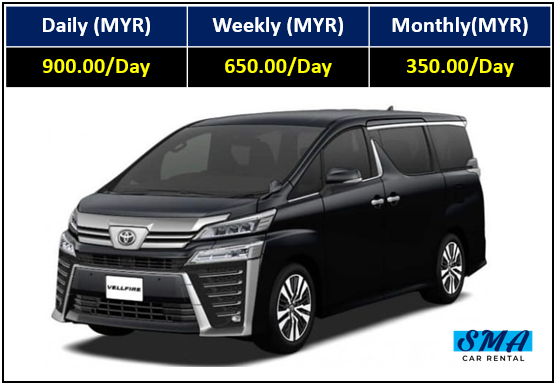 vellfire kereta sewa kuantan